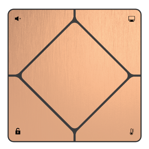 TAP-5 Brushed Copper - Front Plate