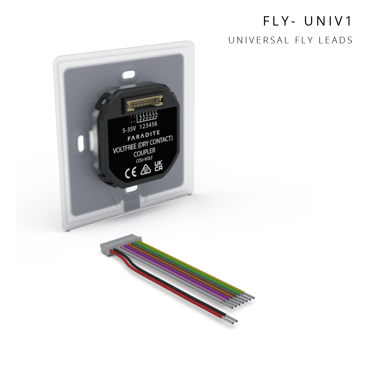 Universal flyleads connected to volt free TAP keypad